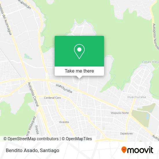 Bendito Asado map
