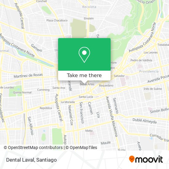 Mapa de Dental Laval