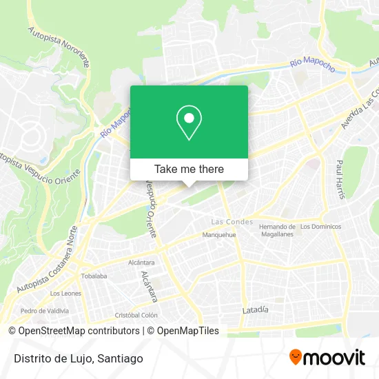 Mapa de Distrito de Lujo