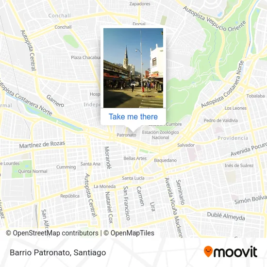 Barrio Patronato map