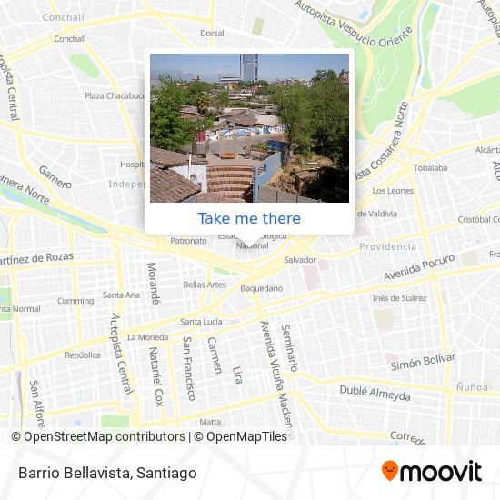 Barrio Bellavista map