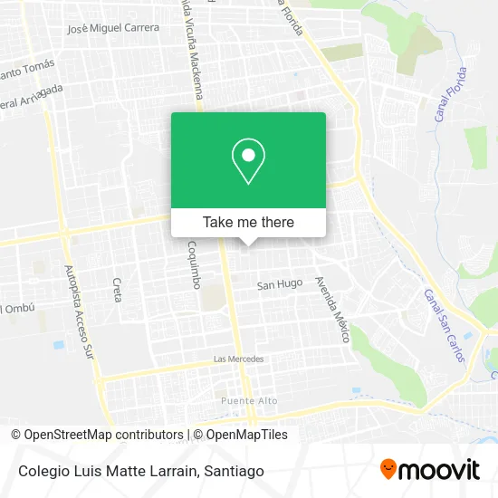 Colegio Luis Matte Larrain map