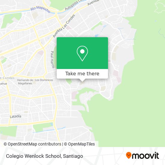 Colegio Wenlock School map