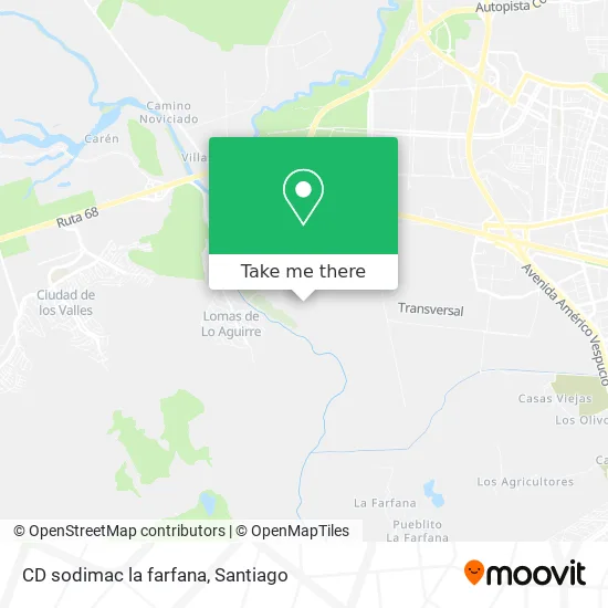 CD sodimac la farfana map