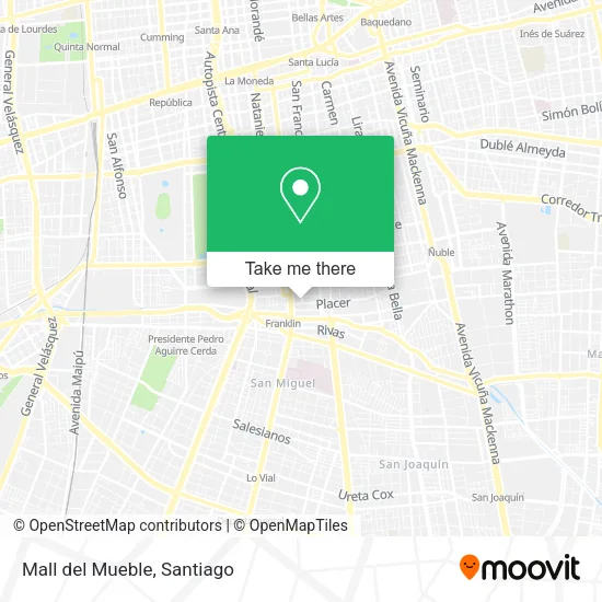 Mall del Mueble map
