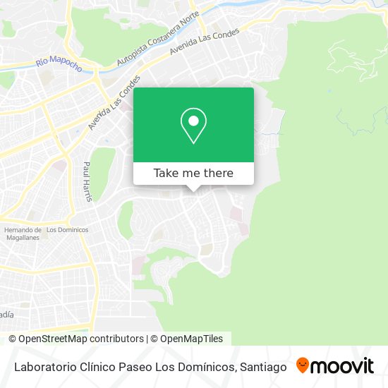 Mapa de Laboratorio Clínico Paseo Los Domínicos