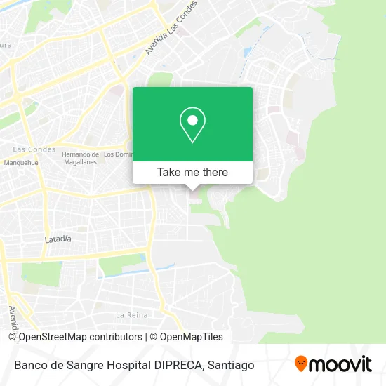 Banco de Sangre Hospital DIPRECA map