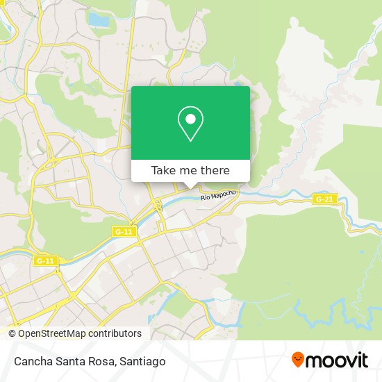 Cancha Santa Rosa map