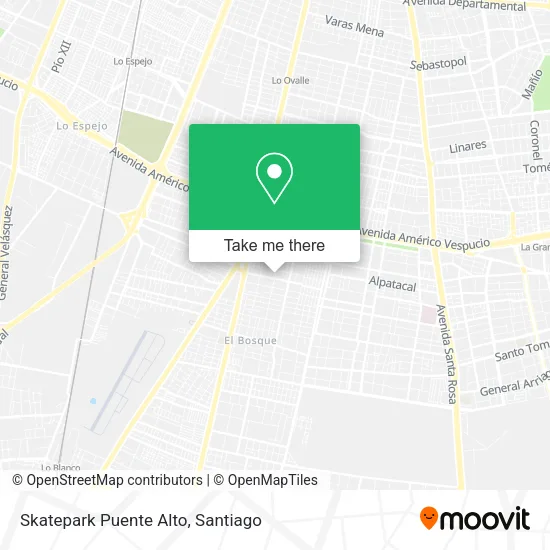 Skatepark Puente Alto map