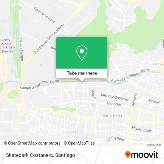 Skatepark Costanera map