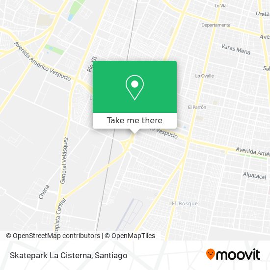 Mapa de Skatepark La Cisterna