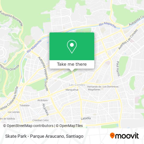 Skate Park - Parque Araucano map