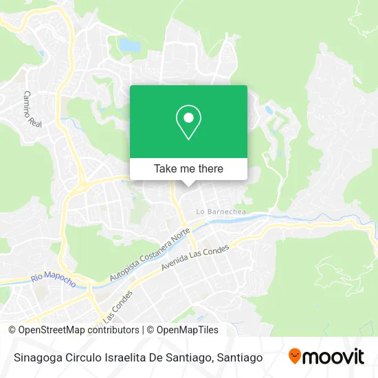 Sinagoga Circulo Israelita De Santiago map