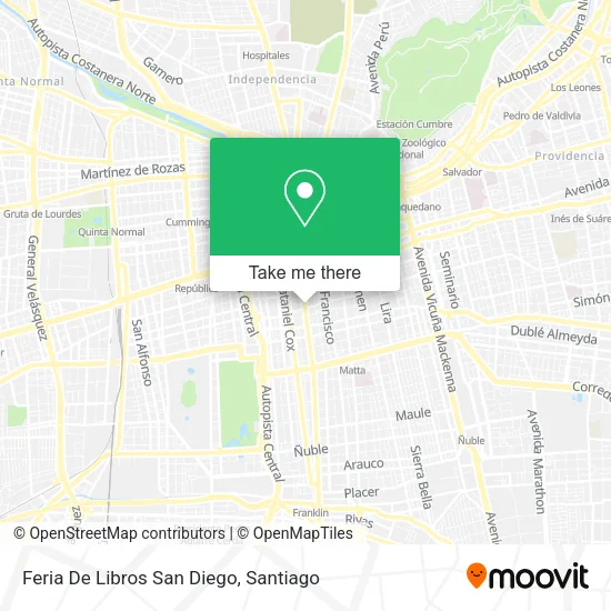 Feria De Libros San Diego map