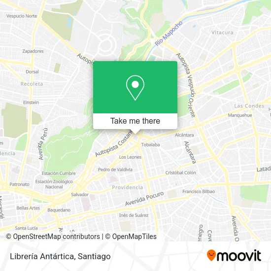 Librería Antártica map