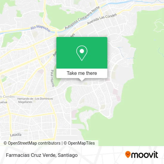 Farmacias Cruz Verde map
