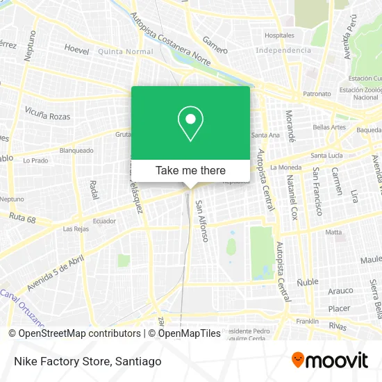 Nike Factory Store map