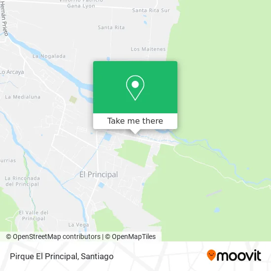 Mapa de Pirque El Principal