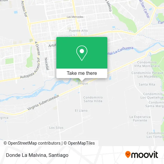 Donde La Malvina map