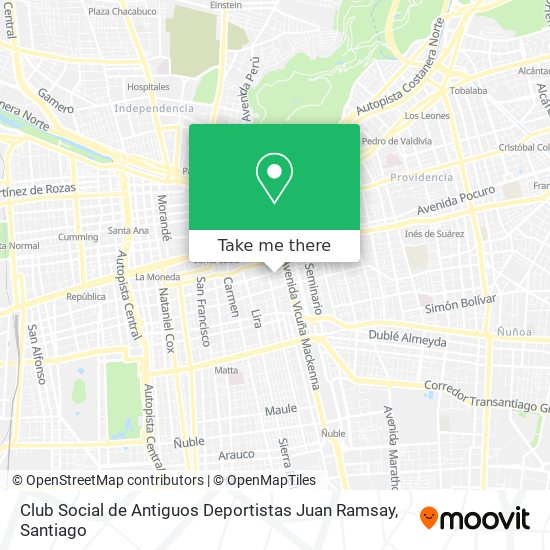 Club Social de Antiguos Deportistas Juan Ramsay map