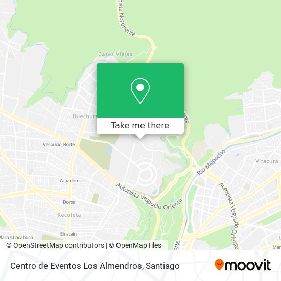 Centro de Eventos Los Almendros map