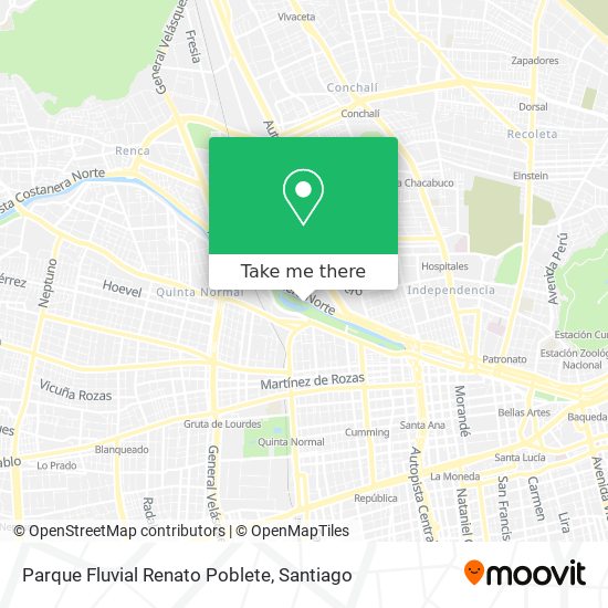 Parque Fluvial Renato Poblete map