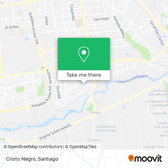 Mapa de Cristo Negro