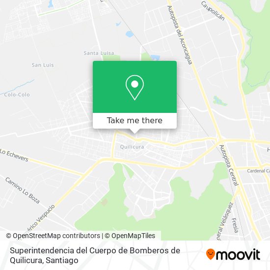 Superintendencia del Cuerpo de Bomberos de Quilicura map