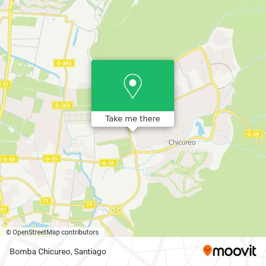 Bomba Chicureo map