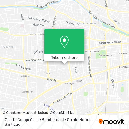 Cuarta Compañía de Bomberos de Quinta Normal map