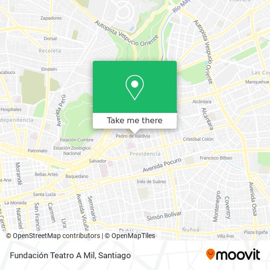 Fundación Teatro A Mil map