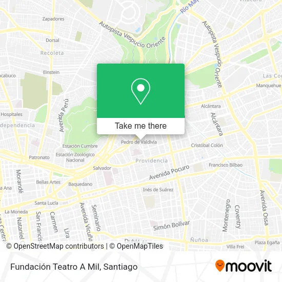 Fundación Teatro A Mil map