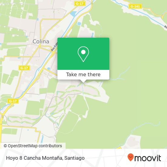 Hoyo 8 Cancha Montaña map