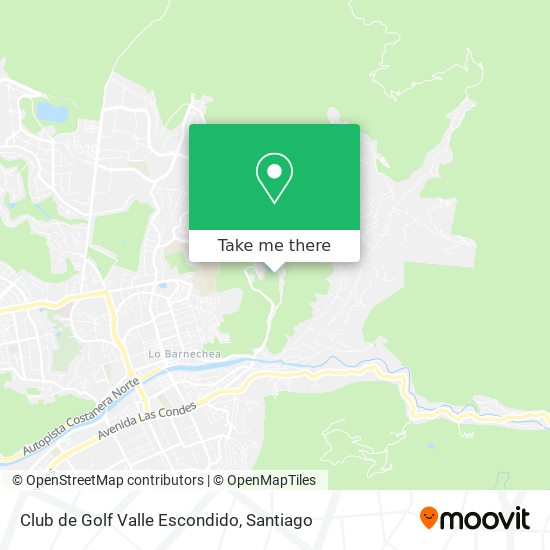 Club de Golf Valle Escondido map