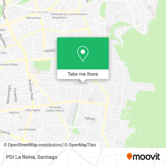 PDI La Reina map