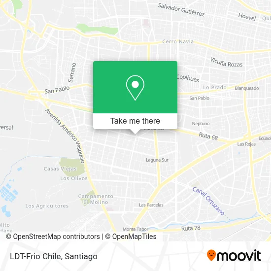 LDT-Frio Chile map