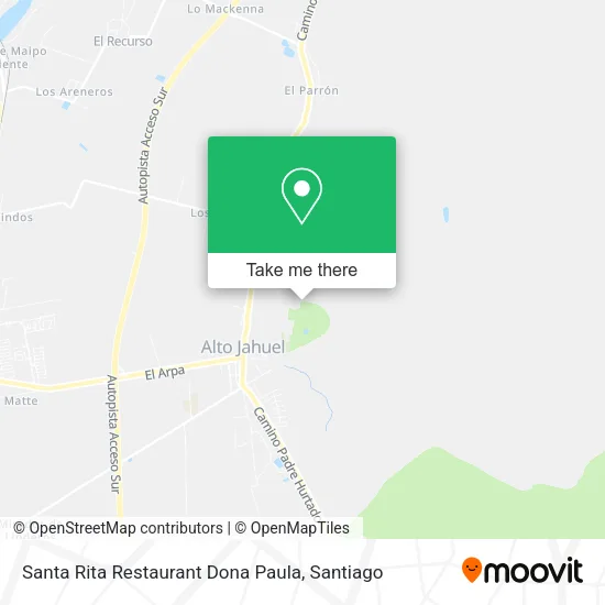 Mapa de Santa Rita Restaurant Dona Paula