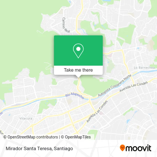 Mirador Santa Teresa map