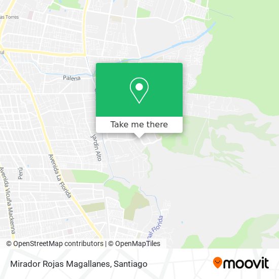 Mirador Rojas Magallanes map