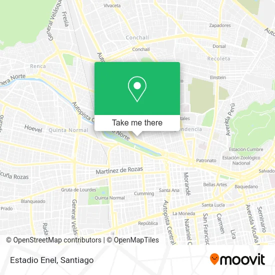 Estadio Enel map