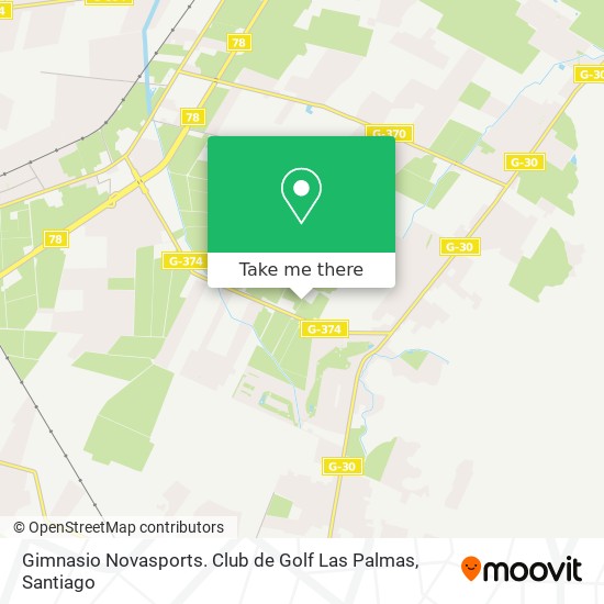 Gimnasio Novasports. Club de Golf Las Palmas map