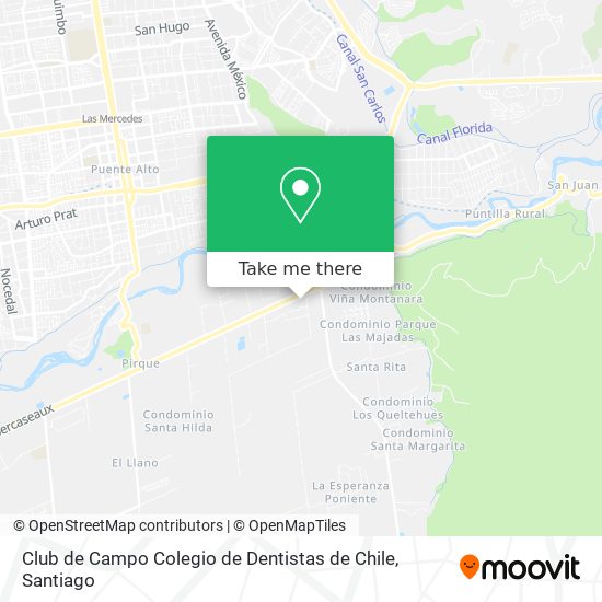 Club de Campo Colegio de Dentistas de Chile map