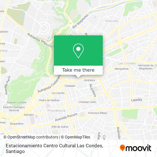 Estacionamiento Centro Cultural Las Condes map