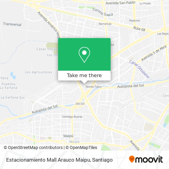Estacionamiento Mall Arauco Maipu map