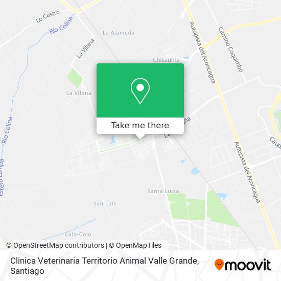 Clinica Veterinaria Territorio Animal Valle Grande map