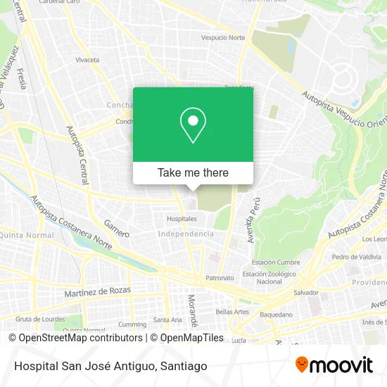 Hospital San José Antiguo map