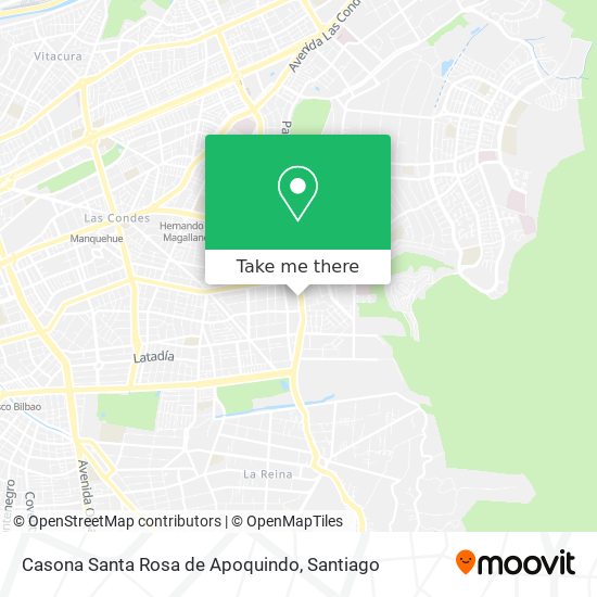 Casona Santa Rosa de Apoquindo map