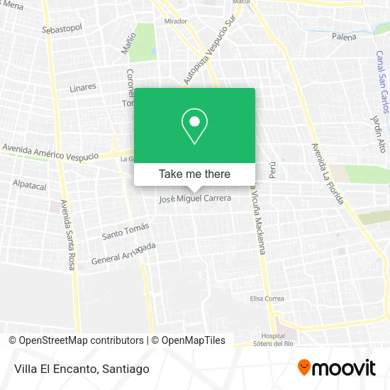 Villa El Encanto map