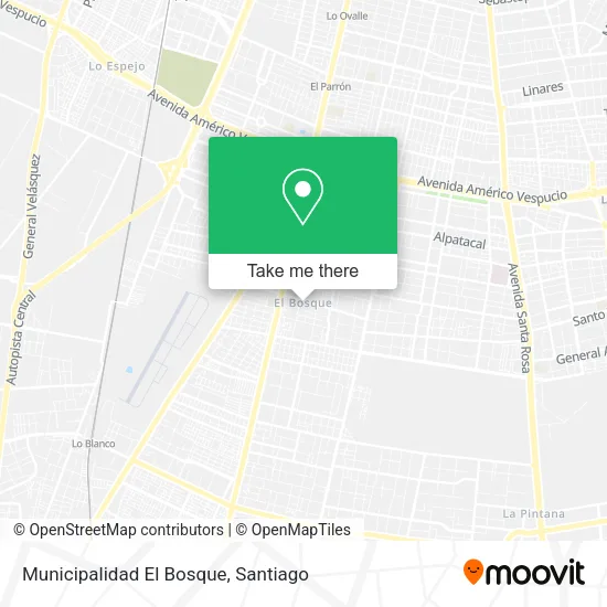 Municipalidad El Bosque map