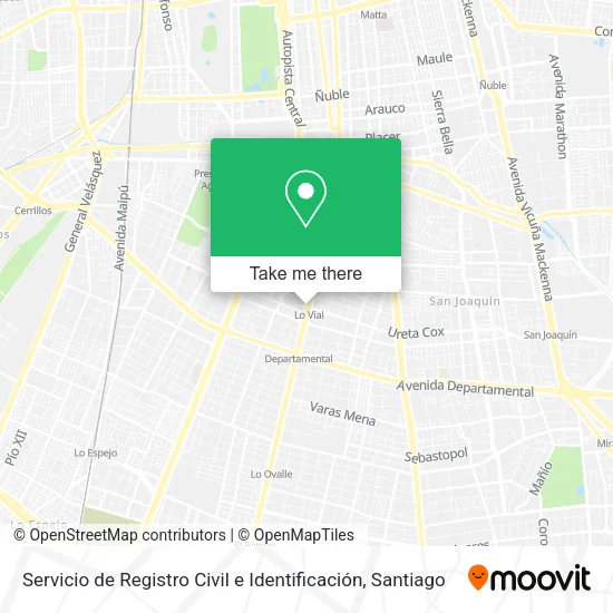 Servicio de Registro Civil e Identificación map